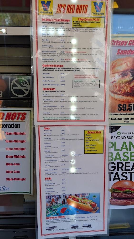 Jr’s Red Hots Menu image 1